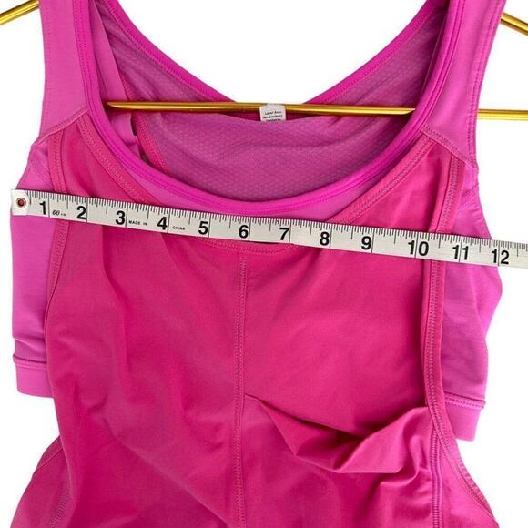 Lululemon Run For Your Money Tank Women's 4 Pow Pink Light Activewear Stretch - Picture 6 of 7